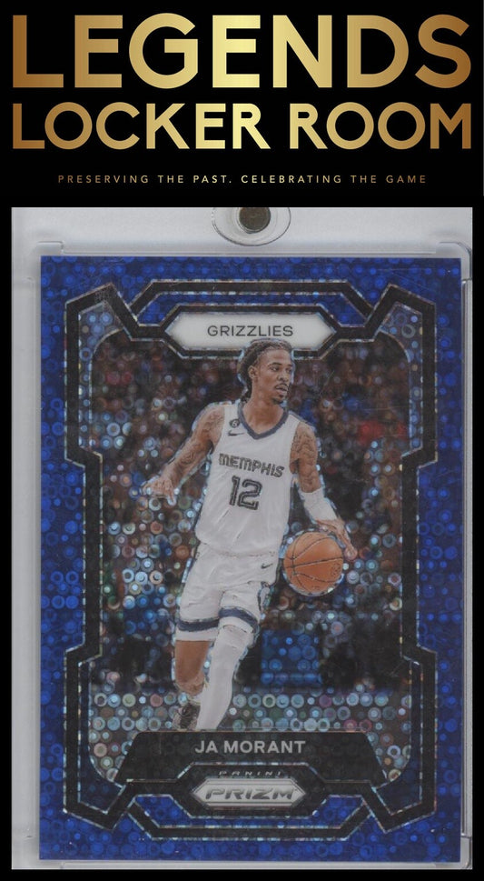 2023-24 Panini Prizm #96 Ja Morant Prizms Fast Break Blue #/150