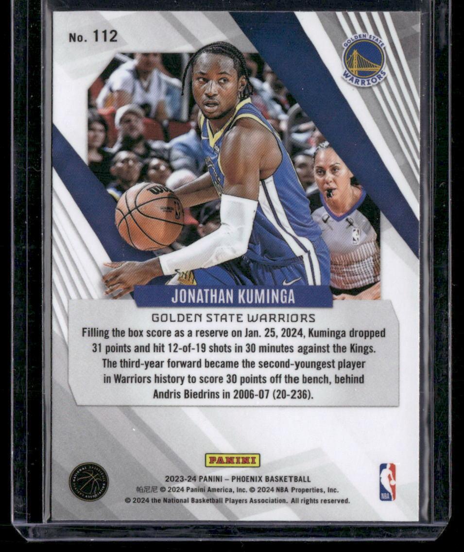 2023-24 Panini Phoenix #112 Jonathan Kuminga