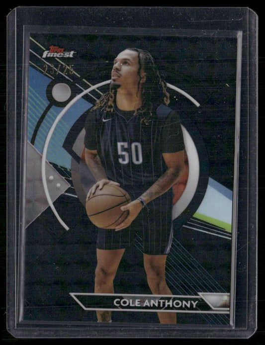 2023-24 Finest #60 Cole Anthony Black Refractors #/25