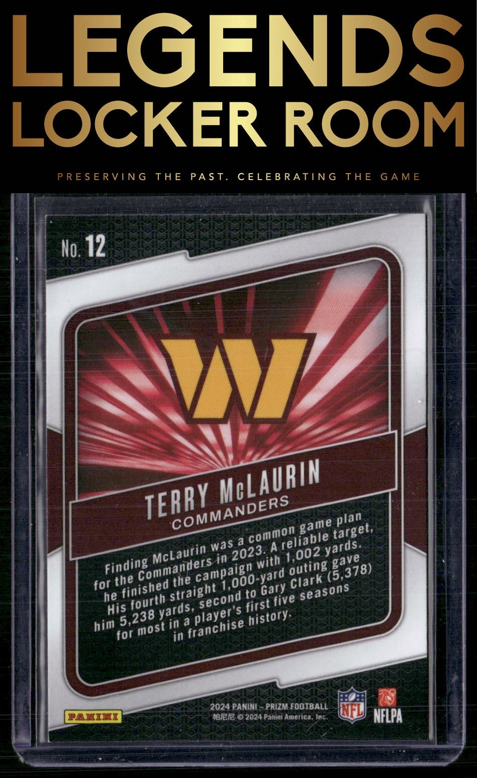 2024 Panini Prizm #12 Terry McLaurin Hype