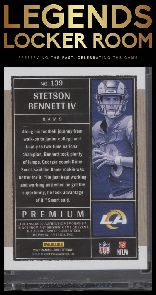 2023 Panini One #139 Stetson Bennett IV #/99