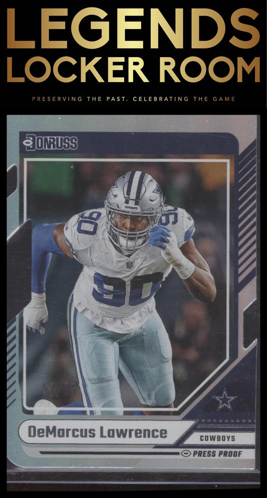 2024 Donruss #66 DeMarcus Lawrence Press Proof Silver Die-Cut #/75