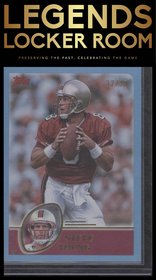 2023 Topps Composite #434 Steve Young Archives Blue Rainbow Foilboard #/99