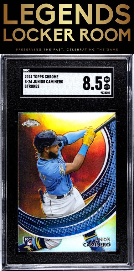 2024 Topps Chrome #S-24 Junior Caminero Strokes SGC 8.5