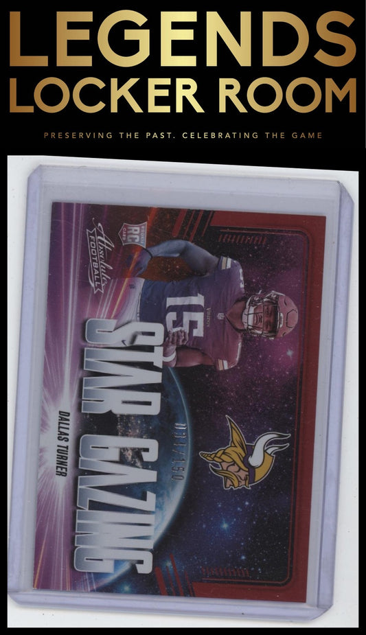 2024 Panini Absolute #SG-DTR Dallas Turner Star Gazing Red Spectrum #/150