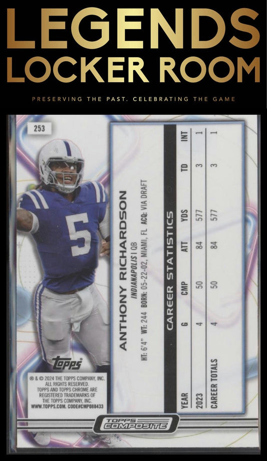 2023 Topps Composite #253 Anthony Richardson