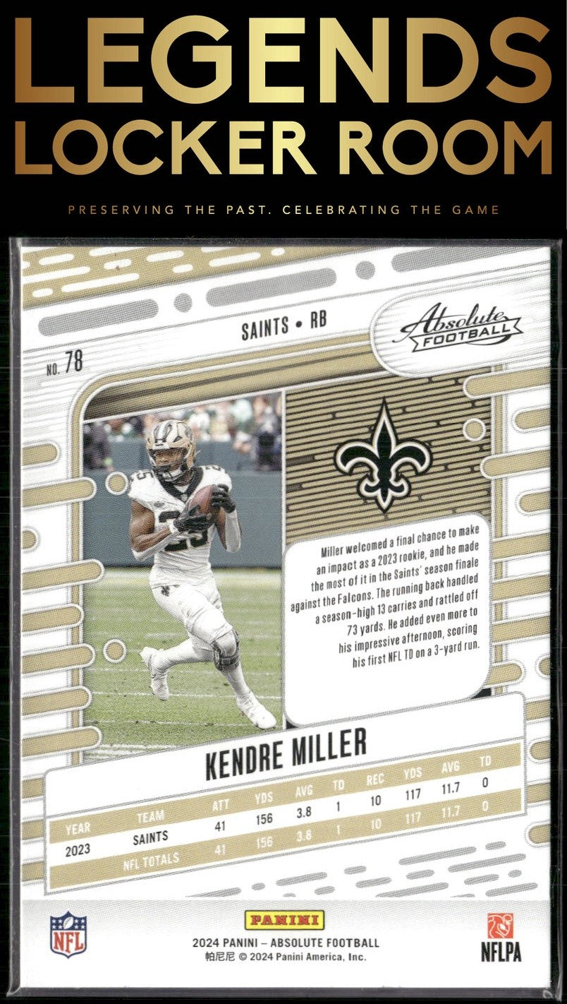 2024 Panini Absolute #78 Kendre Miller