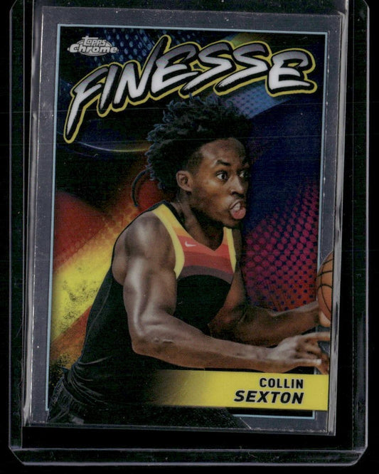 2023-24 Topps Chrome #F-22 Collin Sexton Finesse