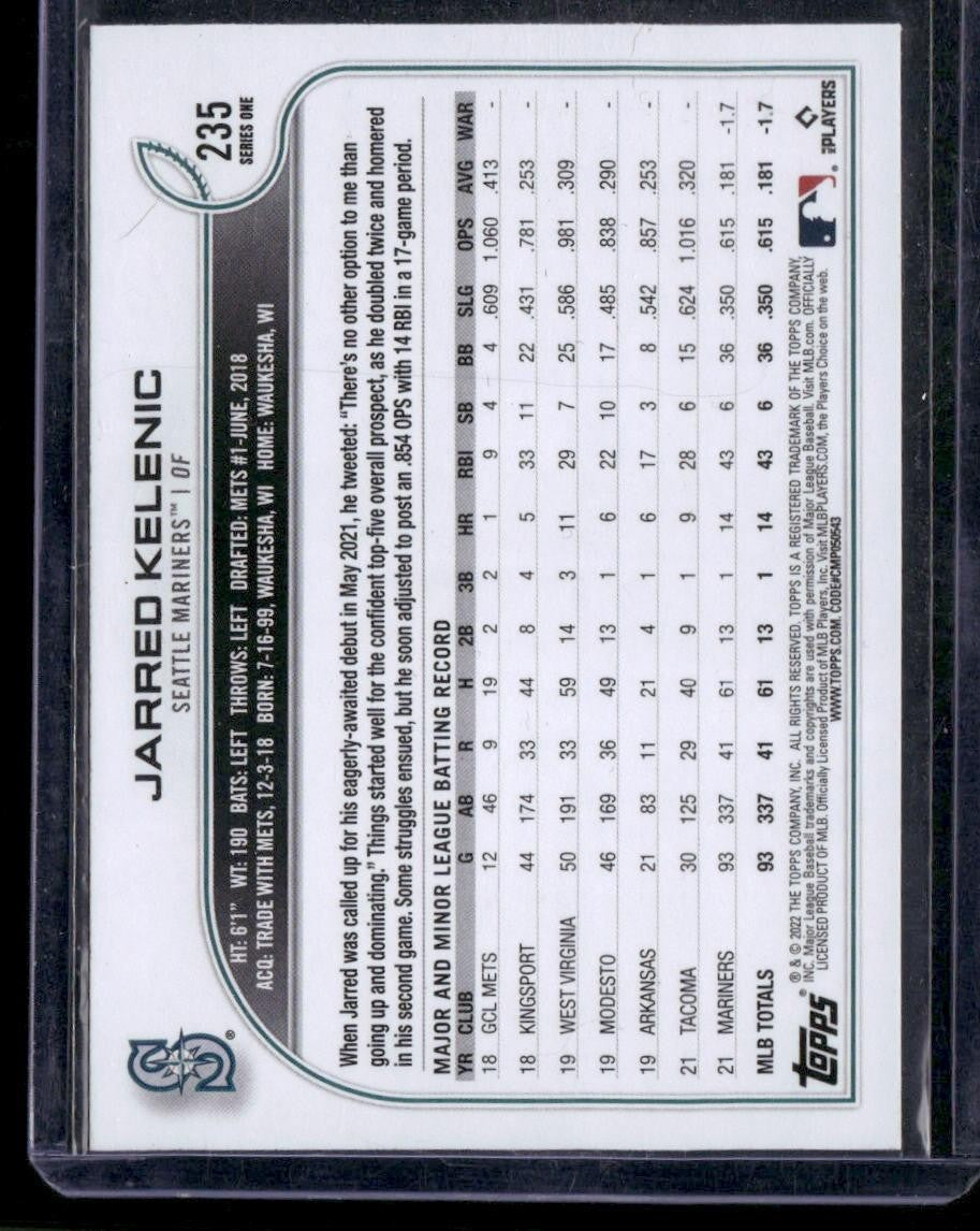 2022 Topps #235 Jarred Kelenic