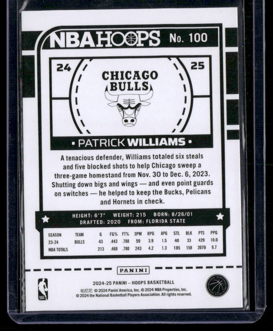 2024-25 Hoops #100 Patrick Williams