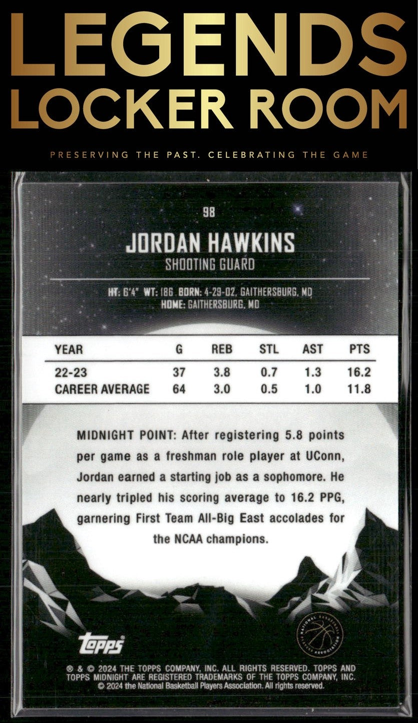 2023-24 Topps Midnight #98 Jordan Hawkins
