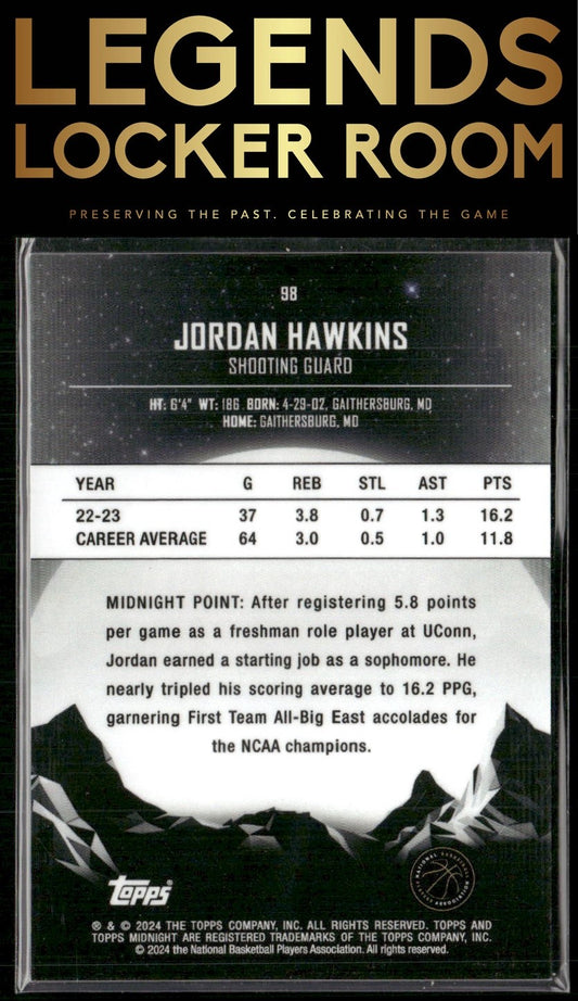 2023-24 Topps Midnight #98 Jordan Hawkins