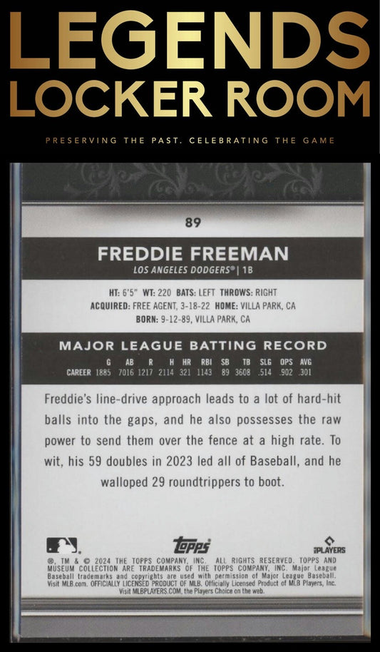 2024 Topps Museum Collection #89 Freddie Freeman