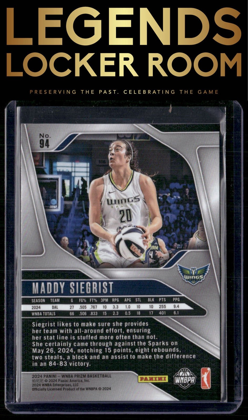 2024 Panini Prizm WNBA #94 Maddy Siegrist