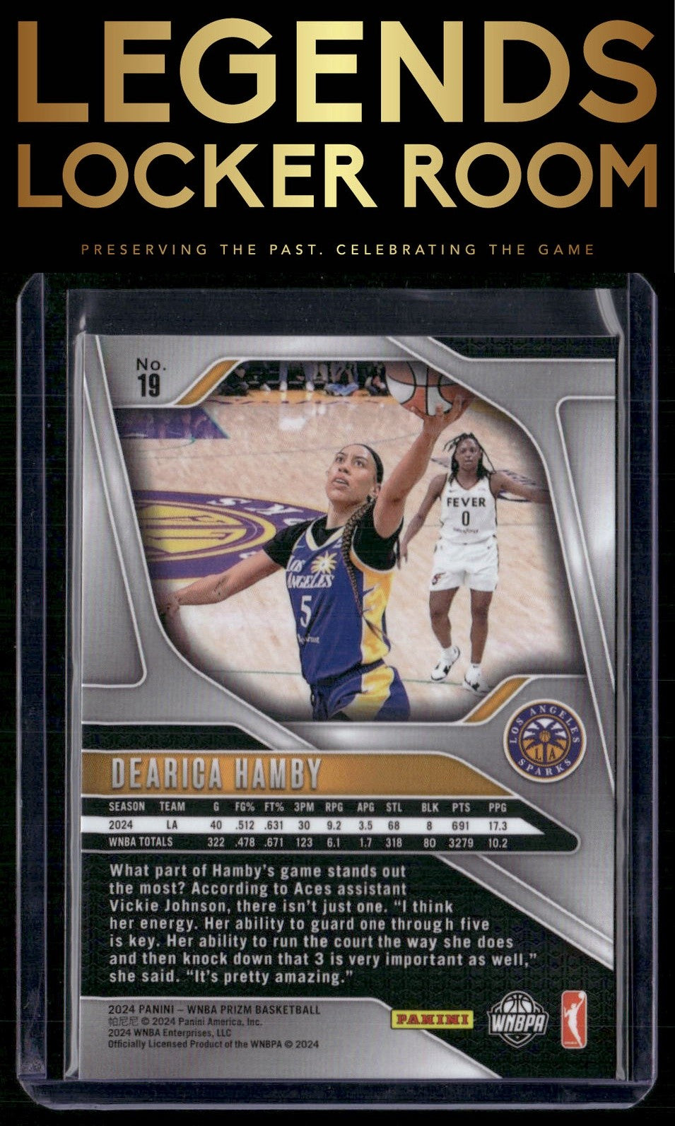 2024 Panini Prizm WNBA #19 Dearica Hamby