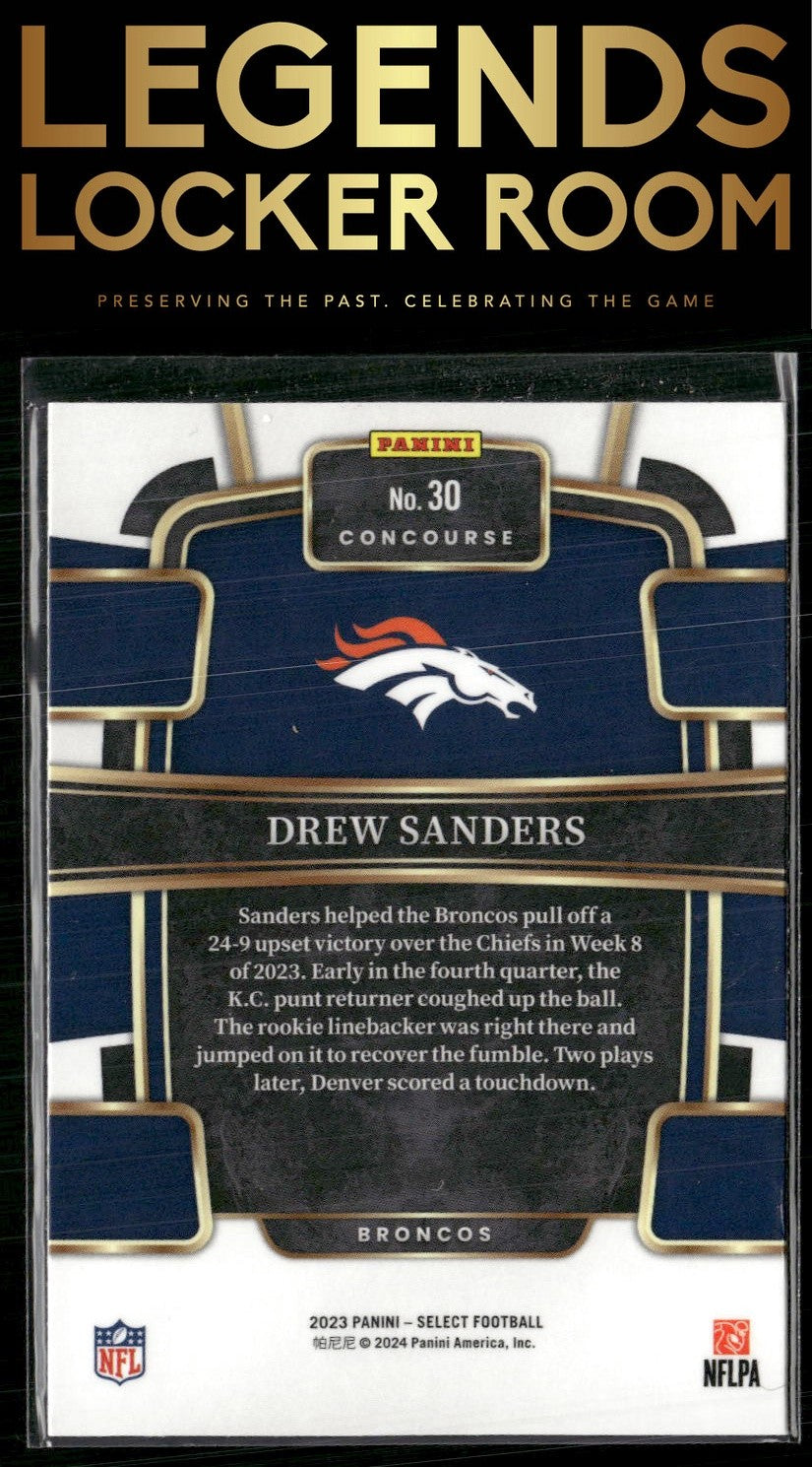 2023 Panini Select #30 Drew Sanders