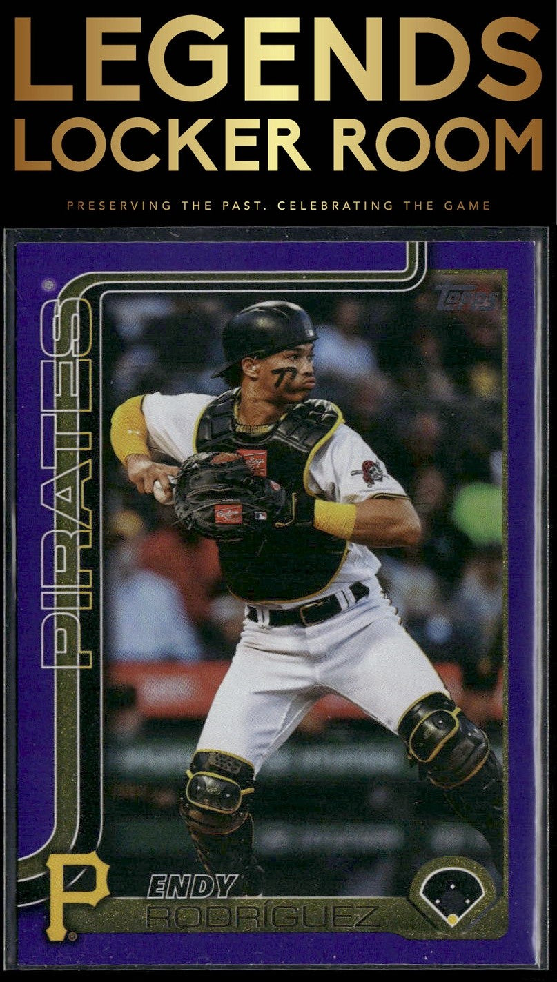 2025 Topps #564 Endy Rodríguez Purple Holo Foil #/250