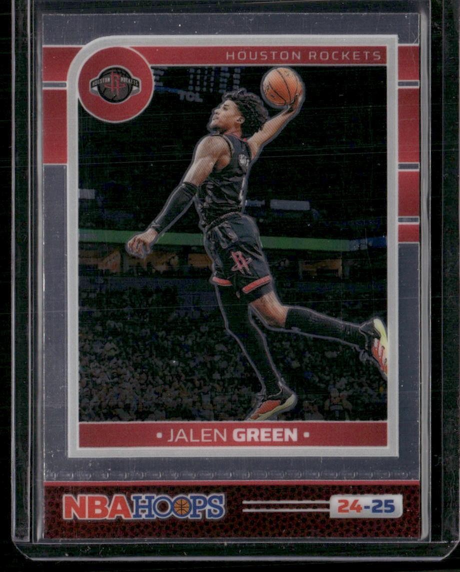 2024-25 Hoops #26 Jalen Green Premium Prizms Silver