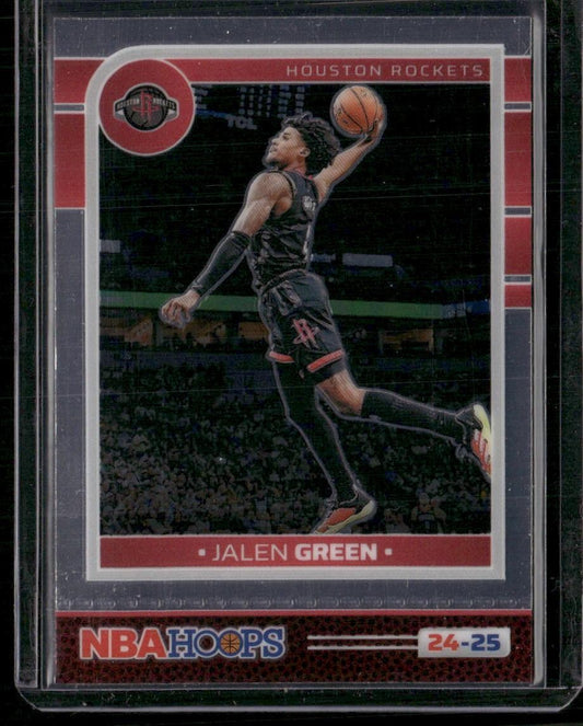 2024-25 Hoops #26 Jalen Green Premium Prizms Silver