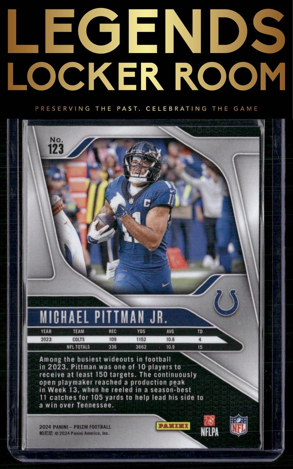 2024 Panini Prizm #123 Michael Pittman Jr.