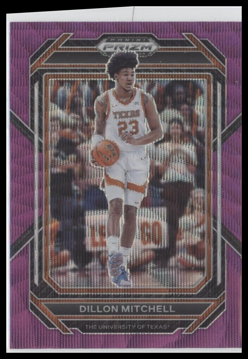 2023 Panini Prizm Draft Picks #35 Dillon Mitchell Purple Wave