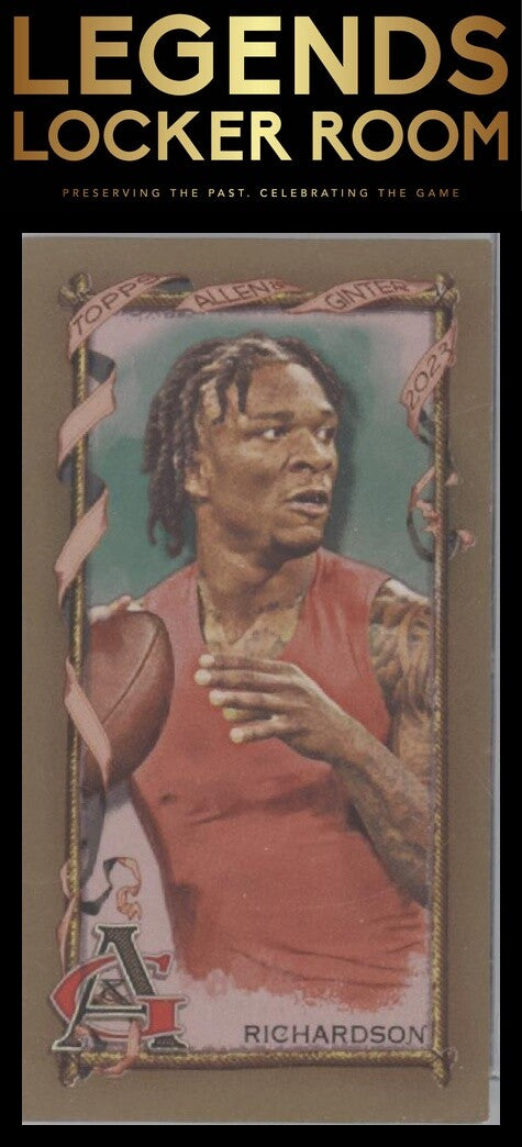 2023 Topps Allen & Ginter #107 Anthony Richardson Mini Gold Border