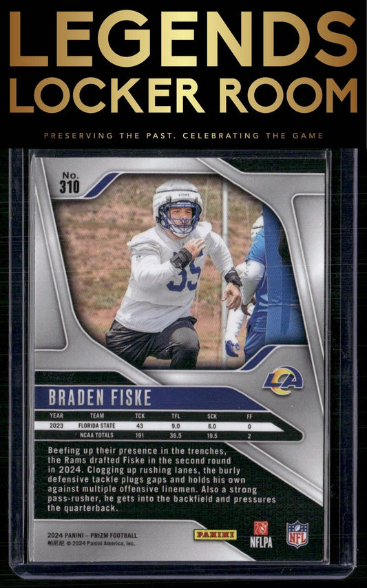 2024 Panini Prizm #310 Braden Fiske
