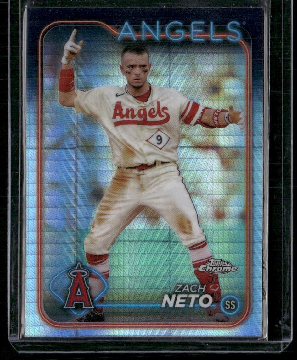 2024 Topps Chrome #123 Zach Neto Prism Refractors