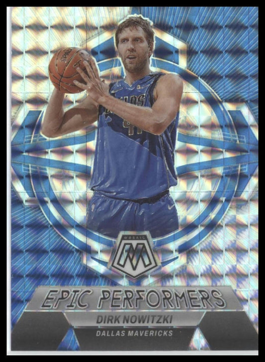 2022-23 Panini Mosaic #12 Dirk Nowitzki Epic Performers Mosaic