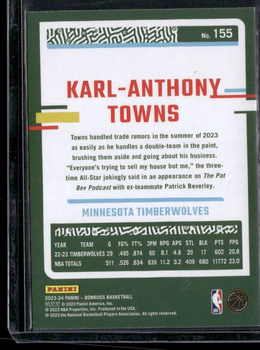 2023-24 Donruss #155 Karl-Anthony Towns