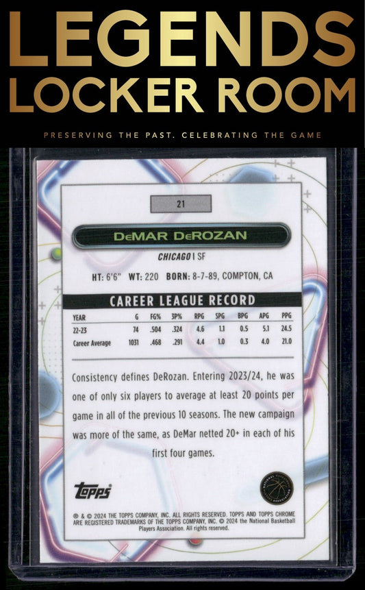 2023-24 Topps Chrome Cosmic #21 DeMar DeRozan