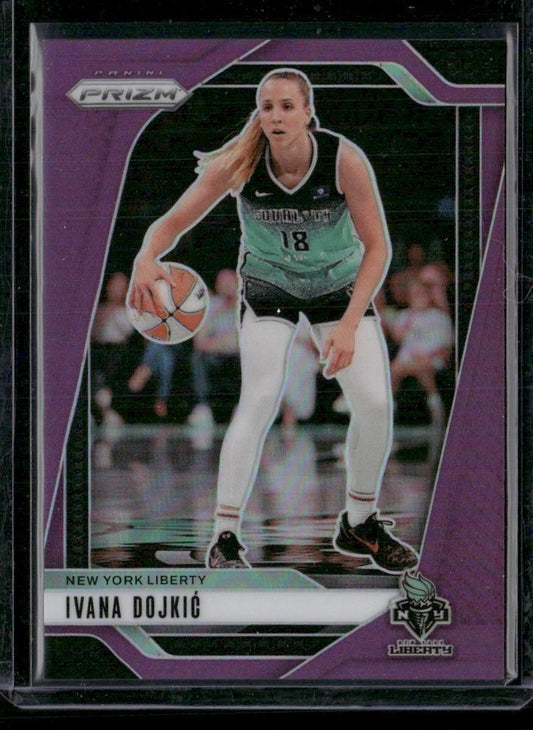 2024 Panini Prizm WNBA #104 Ivana Dojkic Purple Prizms #/149