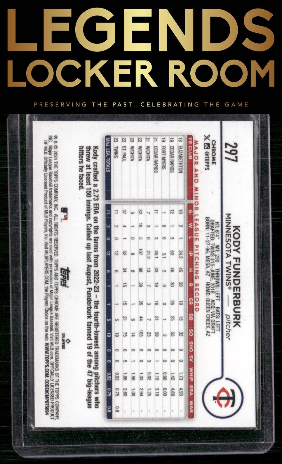 2024 Topps Chrome #297 Kody Funderburk