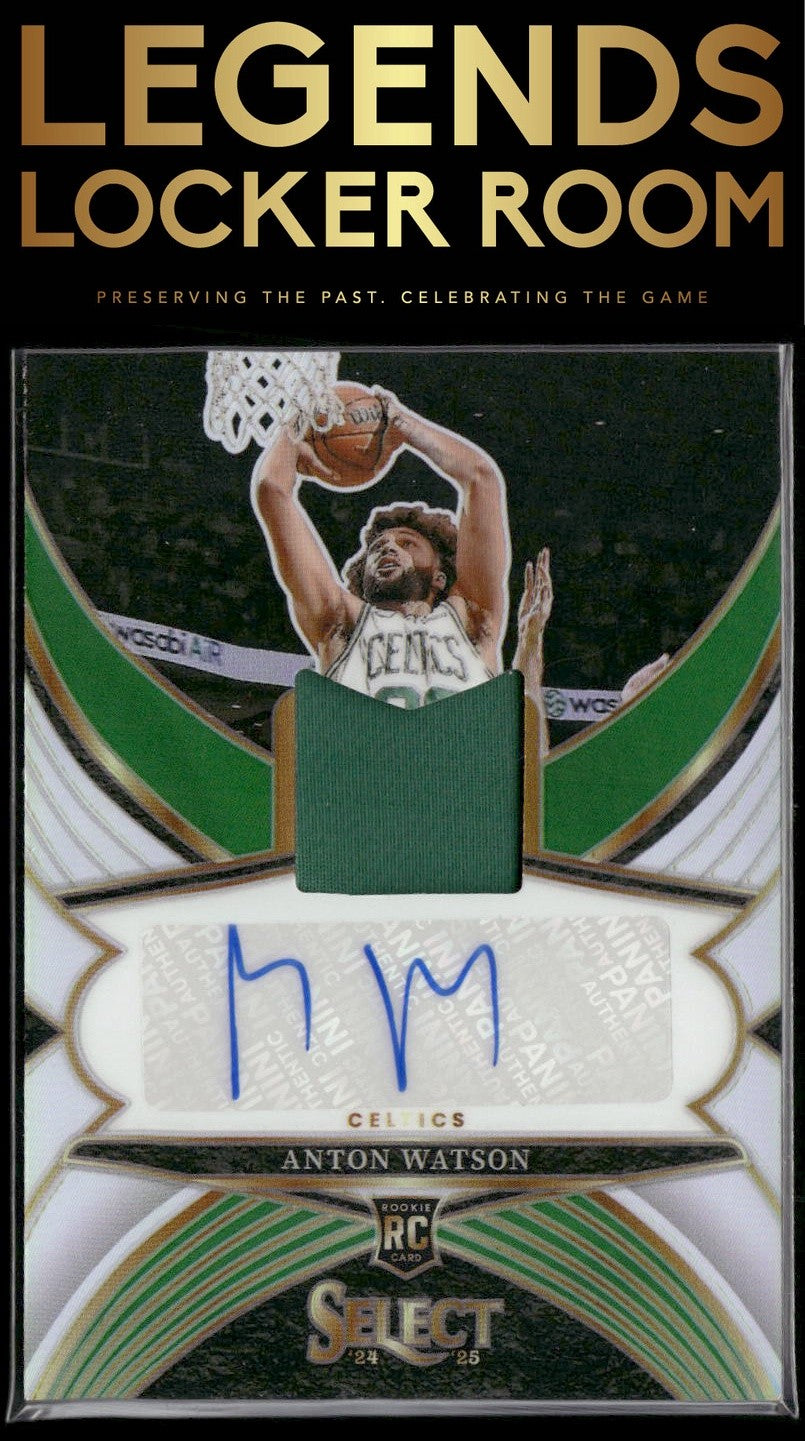 2024-25 Panini Select #RJA-WAT Anton Watson Rookie Jersey Autographs #/199
