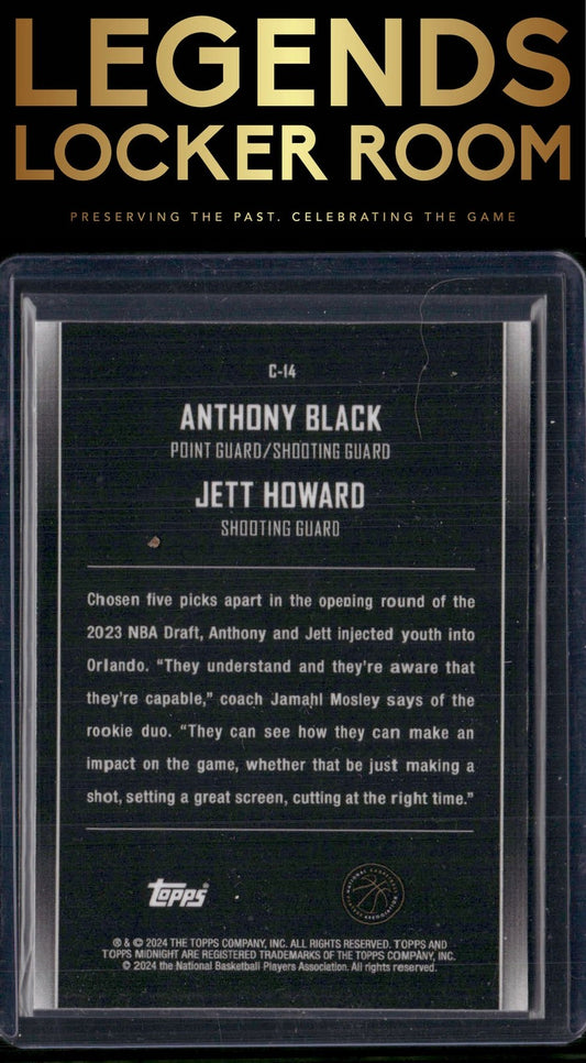 2023-24 Topps Midnight #C-14 Anthony Black / Jett Howard Constellations
