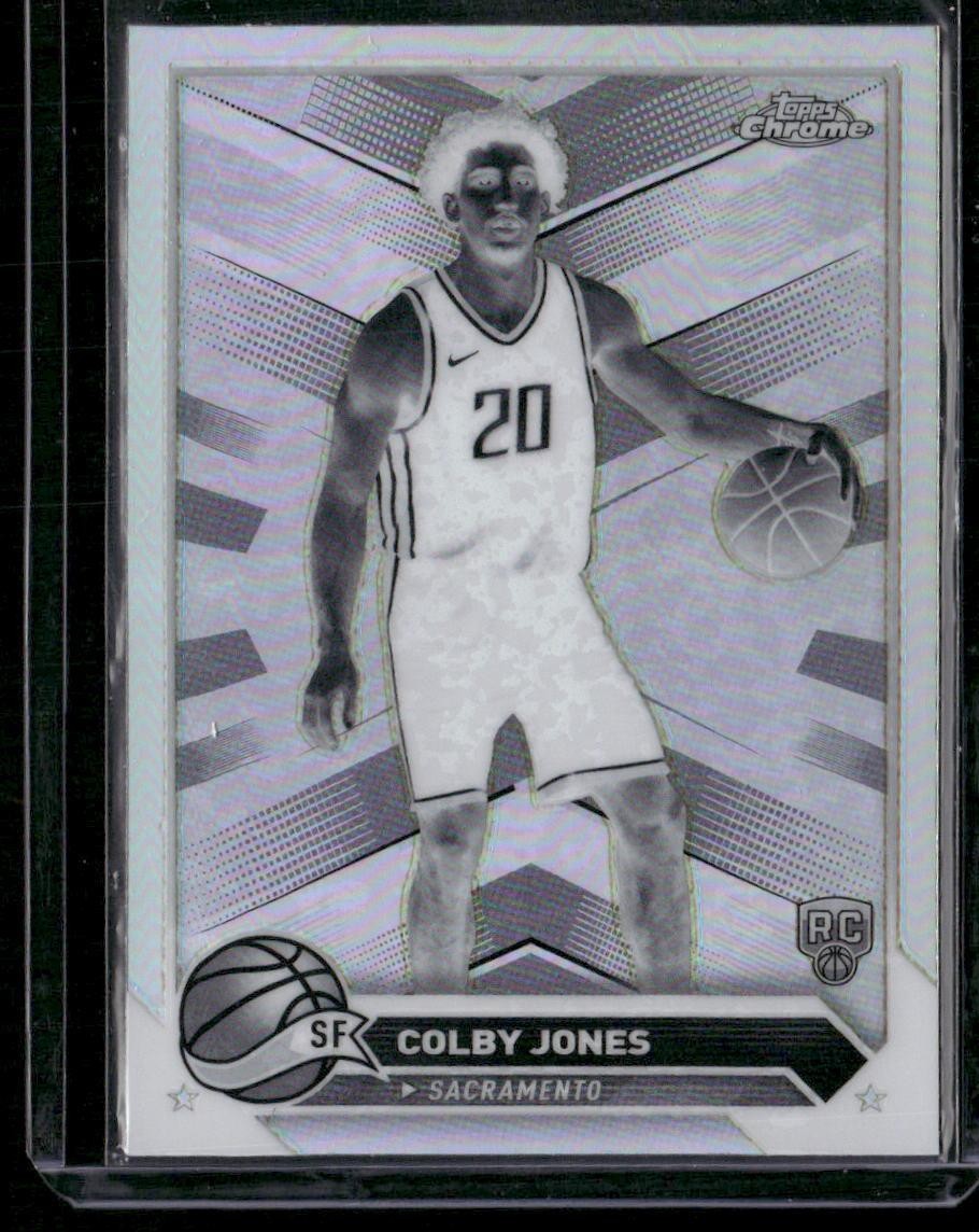 2023-24 Topps Chrome #91 Colby Jones Negative Refractors