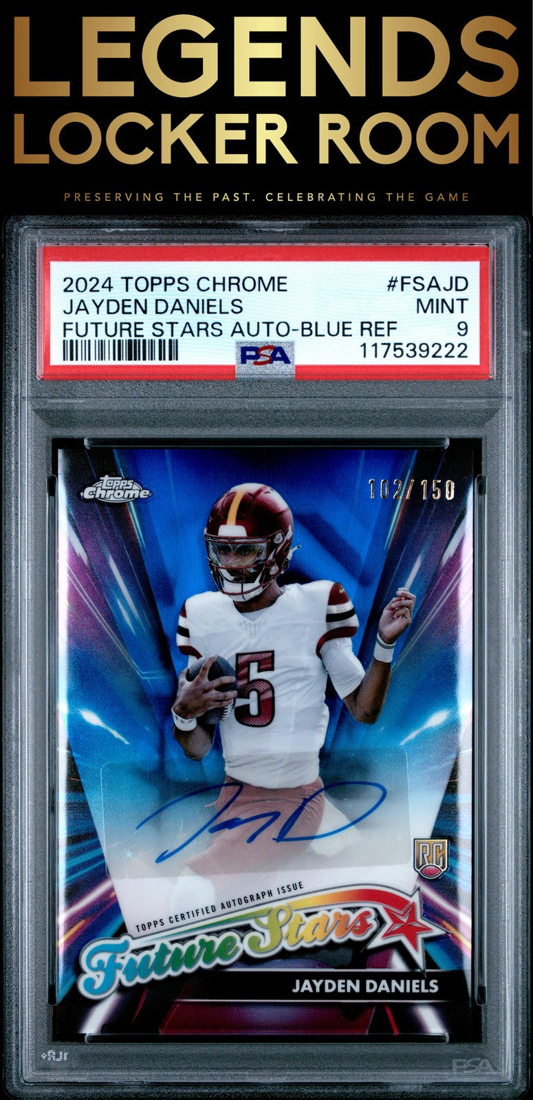 2024 Topps Chrome Future Stars Autographs Jayden Daniels /150 PSA 9