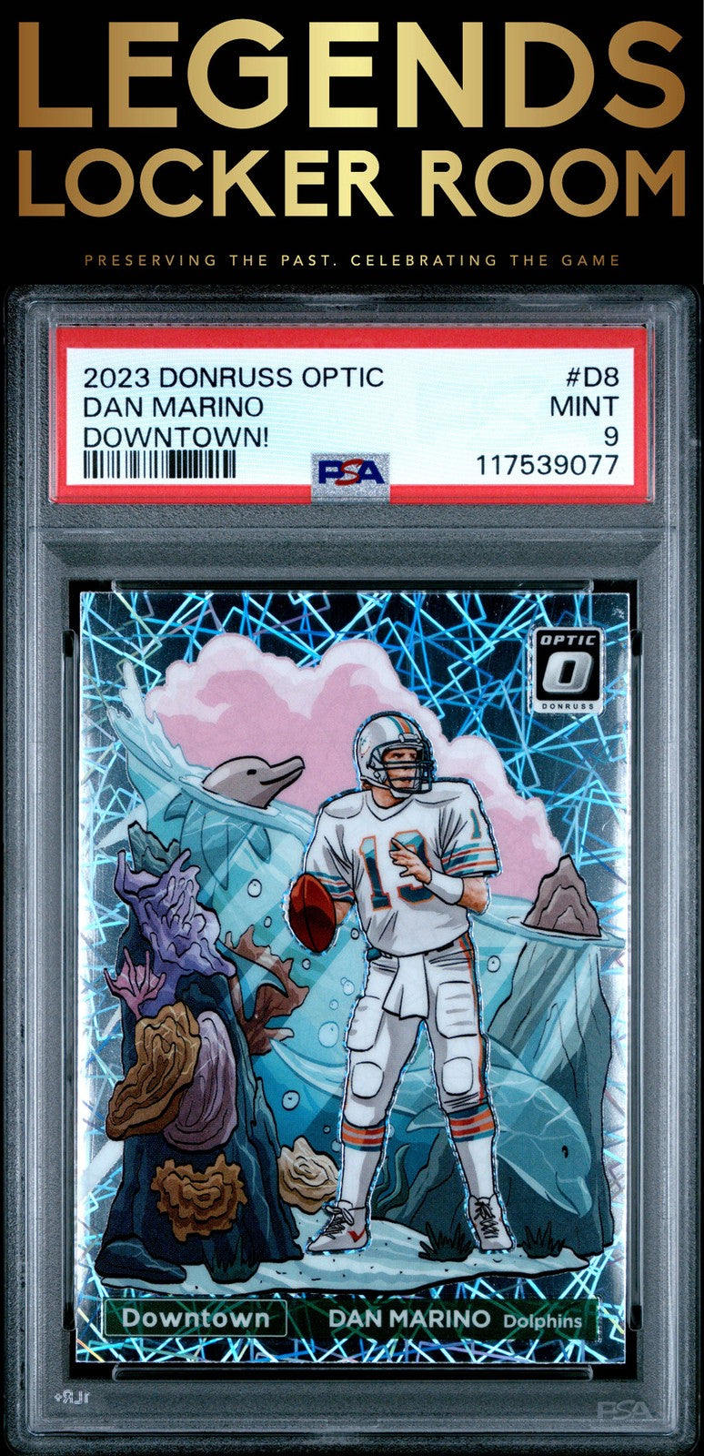 2023 Panini Donruss Optic Downtown! #D8 Dan Marino PSA 9