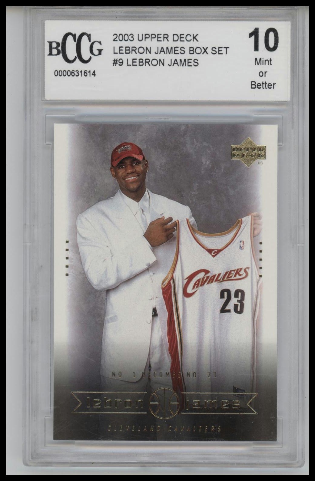 2003 Upper Deck LeBron James Box Set #9 LeBron James BCCG 10.0