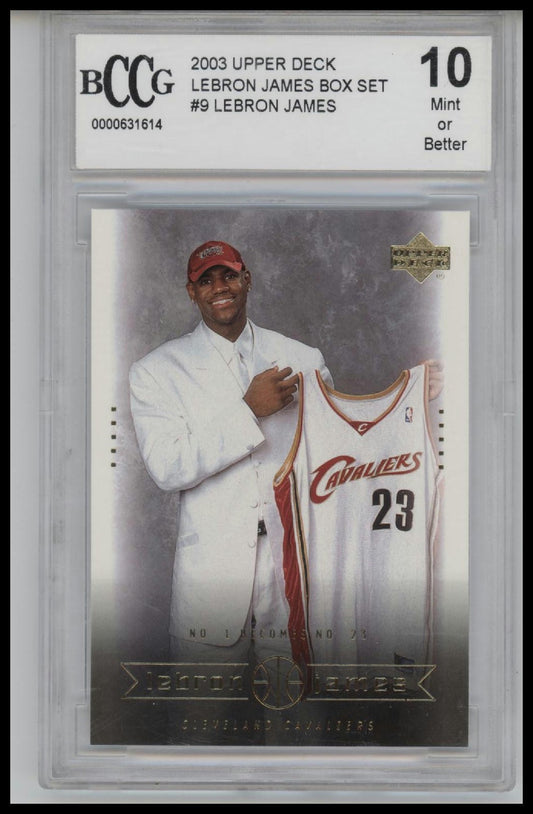 2003 Upper Deck LeBron James Box Set #9 LeBron James BCCG 10.0