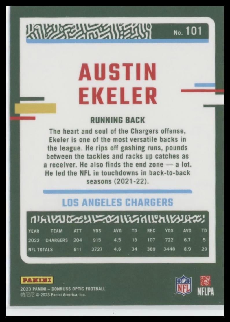 2023 Donruss Optic #101 Austin Ekeler