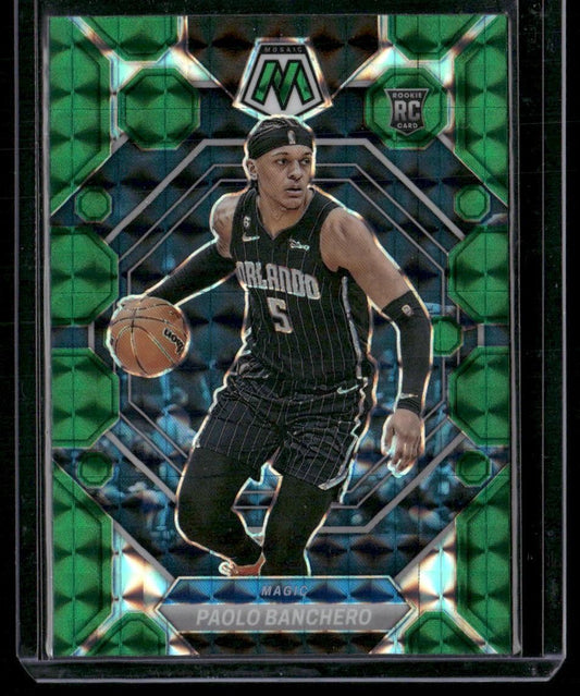 2022-23 Panini Mosaic #231 Paolo Banchero Green