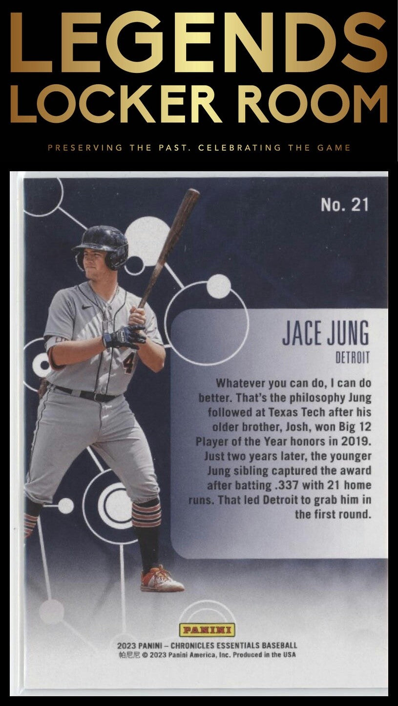 2023 Panini Chronicles: Essentials #21 Jace Jung