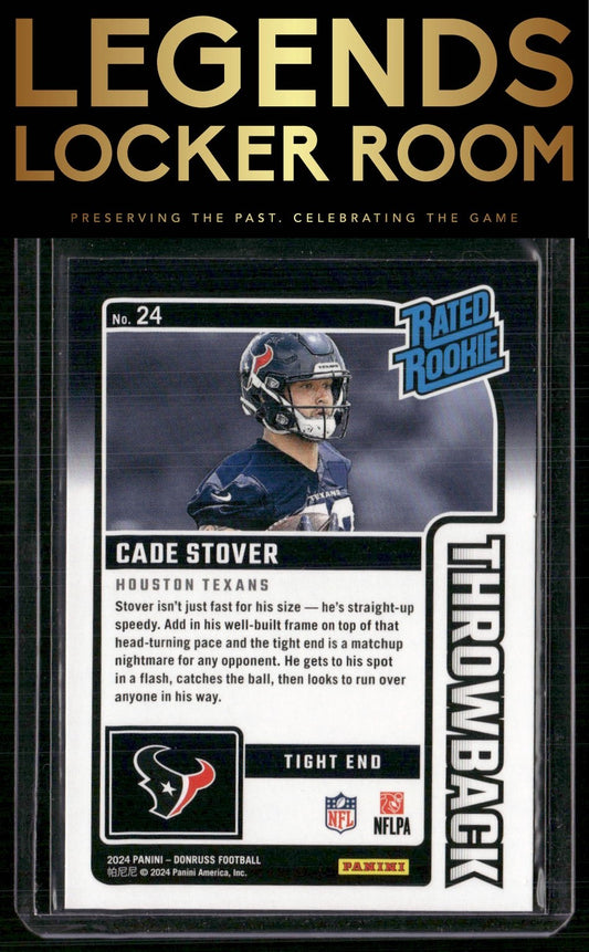 2024 Donruss #24 Cade Stover Rated Rookies Throwback