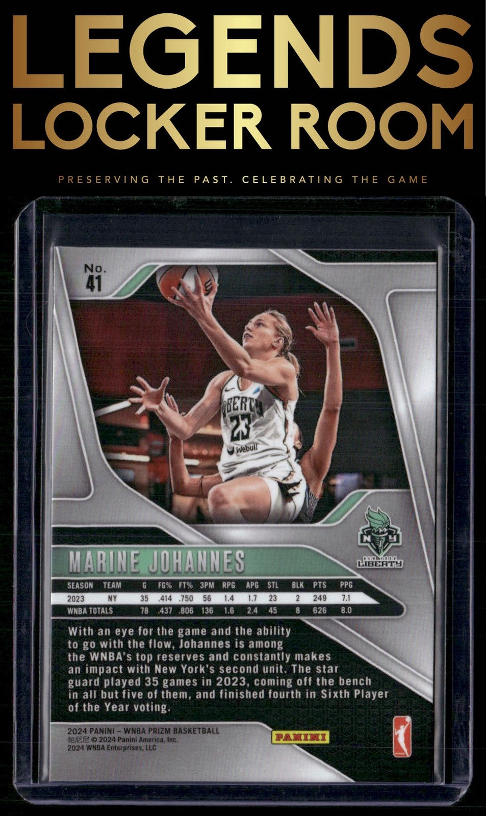 2024 Panini Prizm WNBA #41 Marine Johannes