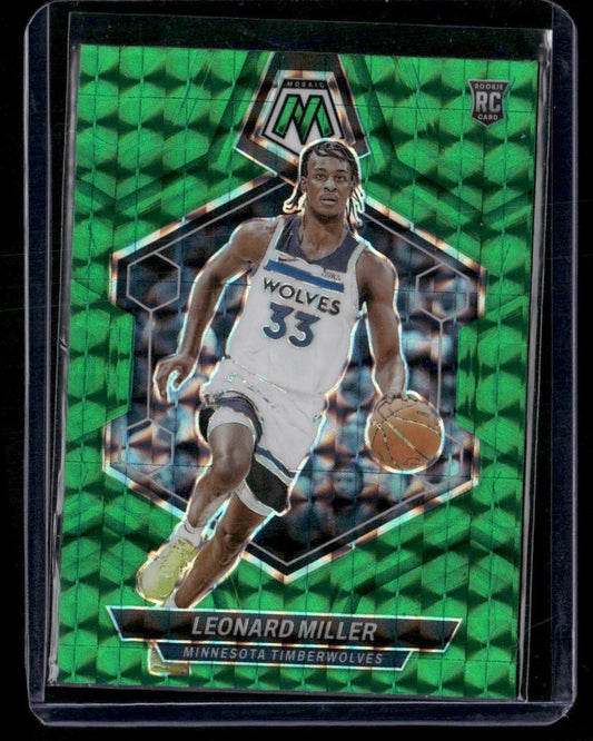 2023-24 Panini Mosaic #213 Leonard Miller Green