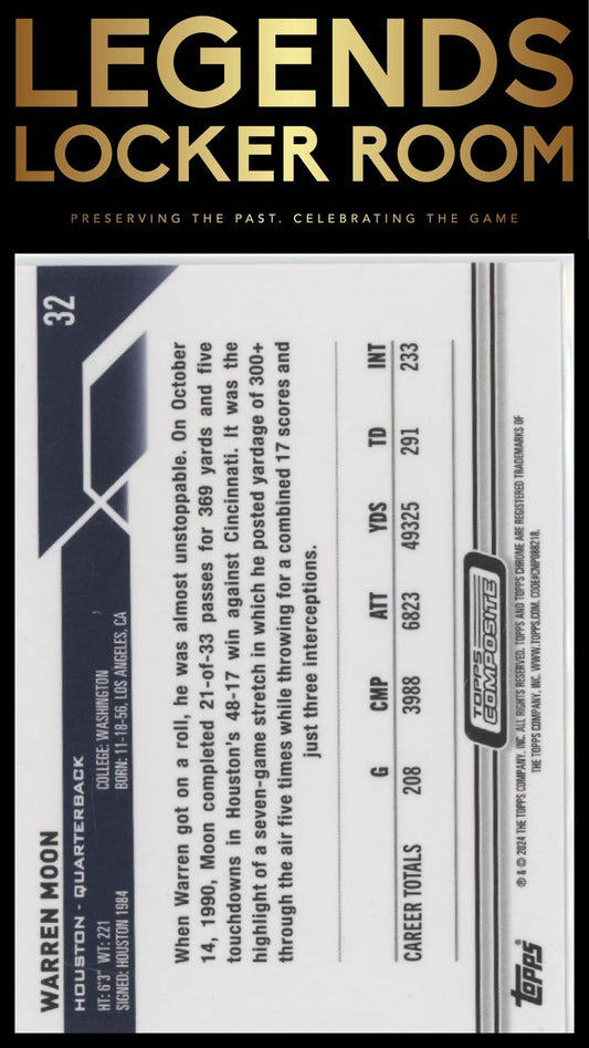 2023 Topps Composite #32 Warren Moon Topps Chrome Negative Refractor