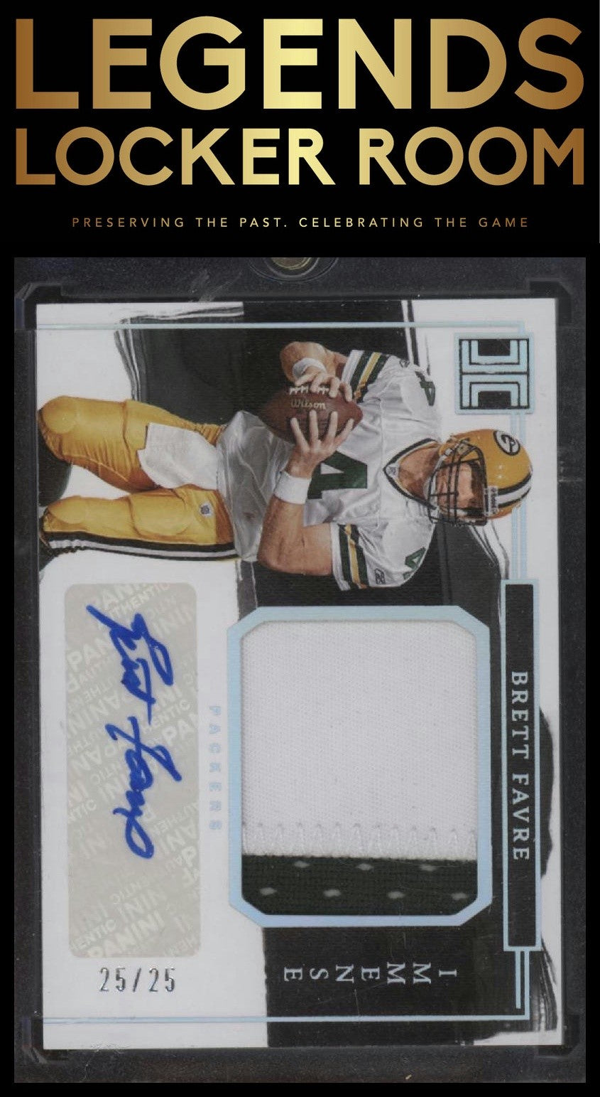 2023 Panini Impeccable #IPA-BF Brett Favre Immense Patch Autos Silver #/25