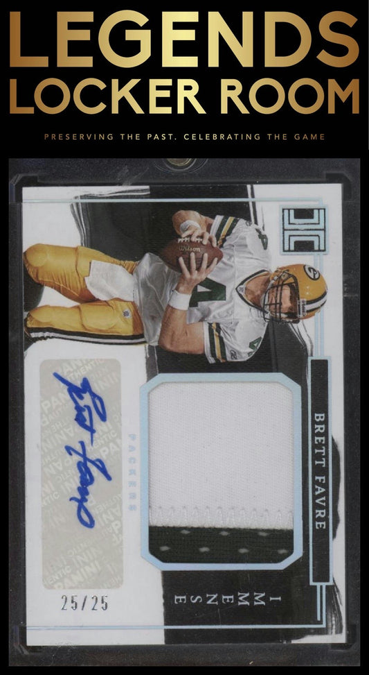 2023 Panini Impeccable #IPA-BF Brett Favre Immense Patch Autos Silver #/25