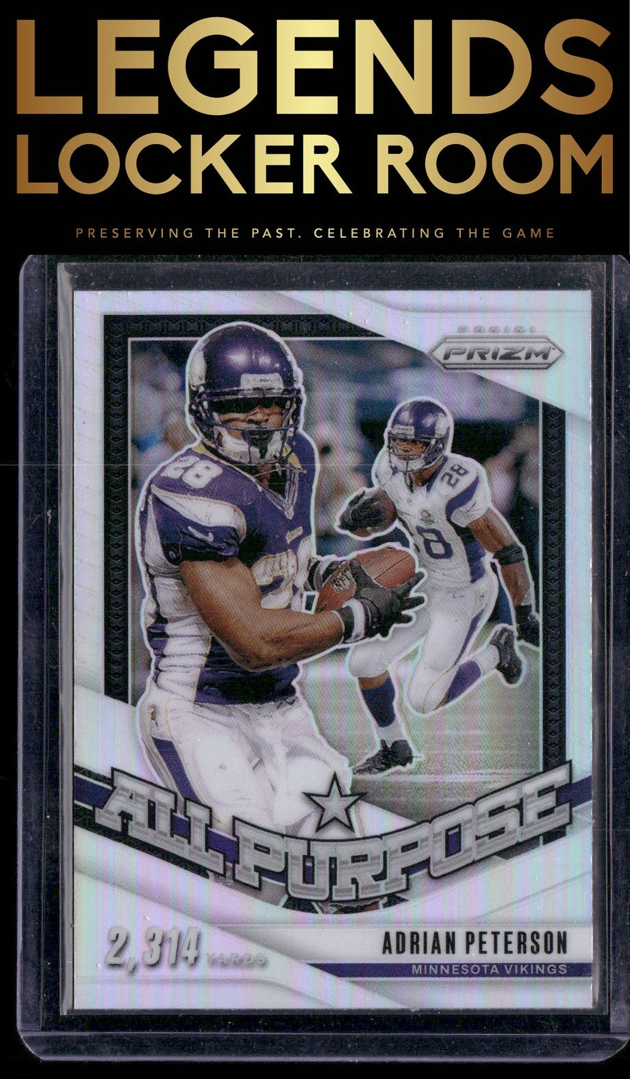 2024 Panini Prizm #9 Adrian Peterson All Purpose Silver Prizm